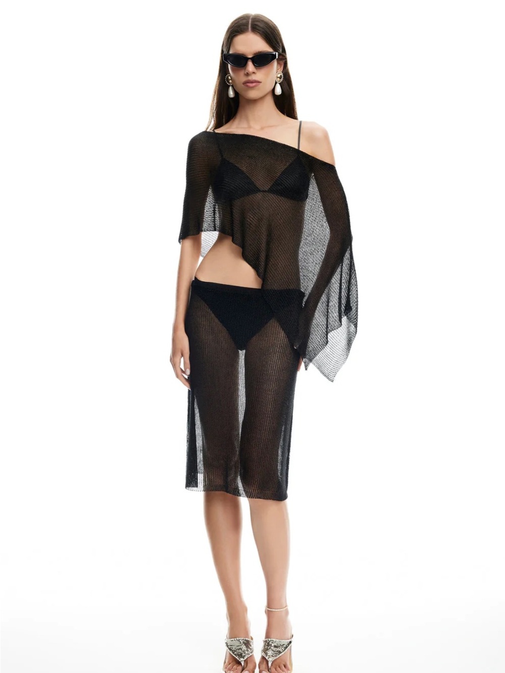 Lioness Luminous Sheer Poncho - Picture 2 of 3